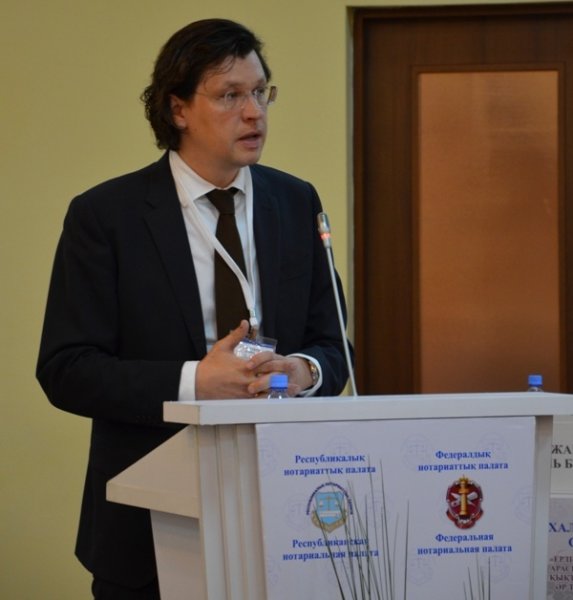 President of Lithuanian Chamber of Notaries delivered a report in Kazakhstan 