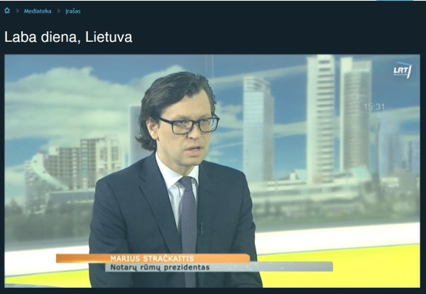 President of Chamber of Notaries introduces new notarial deeds on National TV 