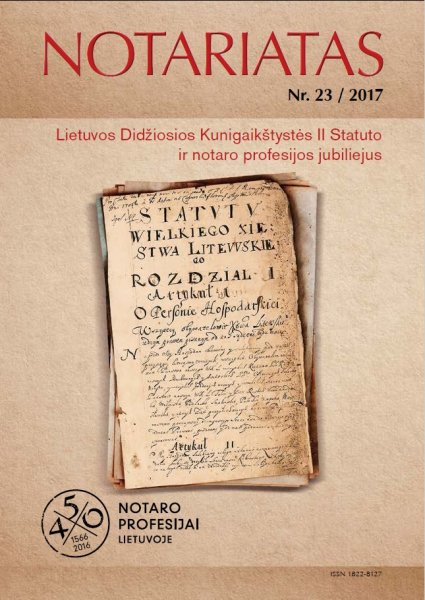 Naujas žurnalo "Notariatas" numeris (Nr. 23) - internete