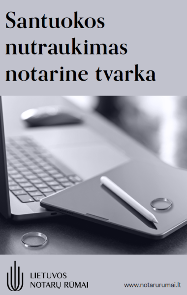 Santuokos nutraukimas notarine tvarka